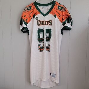 Vintage Champion Chiefs Womens Large Football Jersey Dress Athleticwear